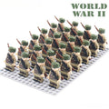 World War 2 Russian Soldiers set of 24 Lego Minifigures Custom Toys d264