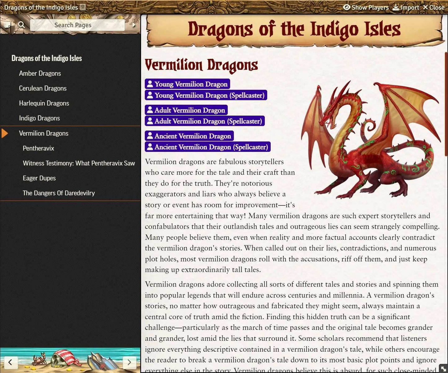 World of Battlezoo: Indigo Isles for Foundry VTT - Pathfinder 2nd Edition / Foundry VTT Module Only