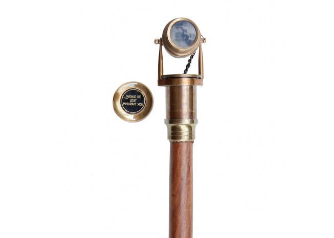 Would Be Lost Without You Steampunk Walking Cane-2