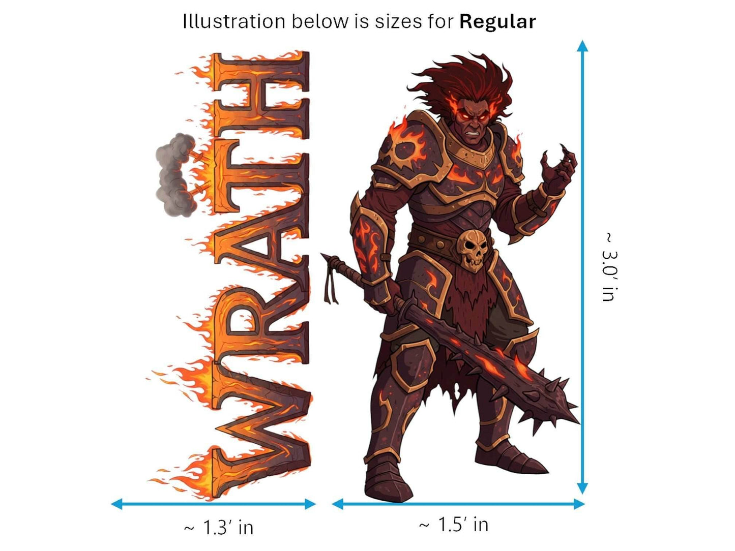 Wrath Ira 7 Sinkins™ Vinyl Sticker – Personification of Wrath | Waterproof & UV-Proof - Sticker / Regular