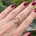 Rose Tree of Life Ring