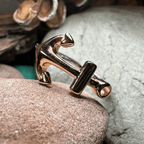 Rose Gold Hope Anchor Ring - 6