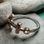 Rose Gold Hope Anchor Ring - 6