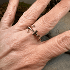 Rose Gold Hope Anchor Ring - 6
