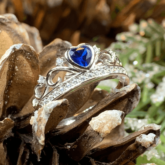 Princess of Wales Sapphire Crown Ring - 4