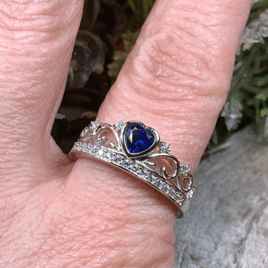 Princess of Wales Sapphire Crown Ring - 4