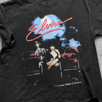 90S Elvira 'Hottest Hostess' Vintage Washed Promo Black Tee