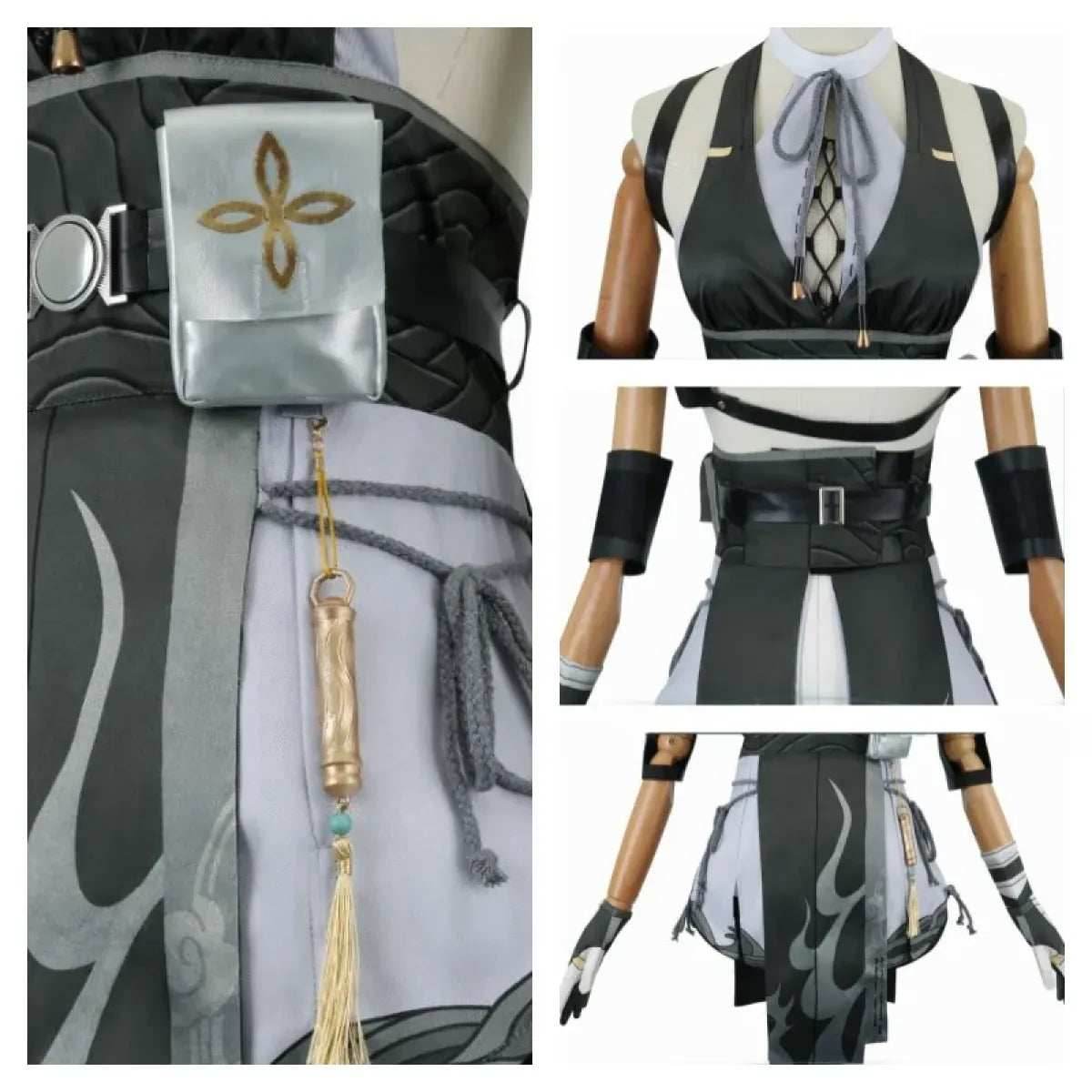 Wuthering Waves Rover Cosplay Costume – Full Set with Wig & Accessories - S / Wig Only