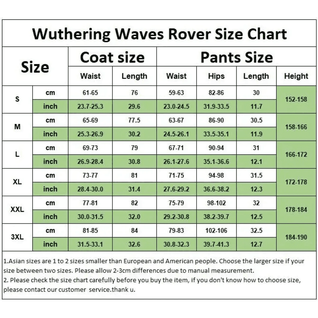 Wuthering Waves Rover Cosplay Costume – Full Set with Wig & Accessories - S / Wig Only