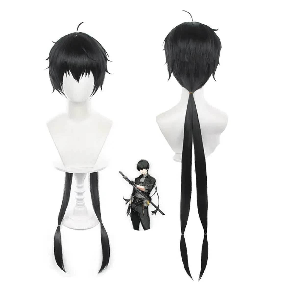 Wuthering Waves Rover Male Cosplay Costume – Full Set with Wig - S / Wig Only