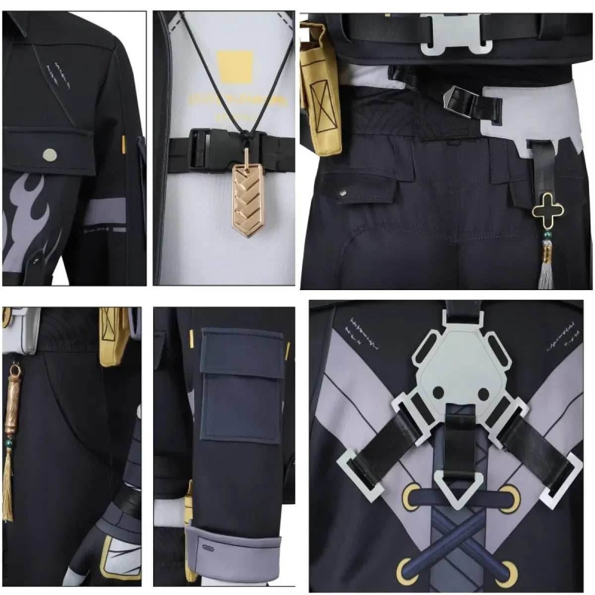 Wuthering Waves Rover Male Cosplay Costume – Full Set with Wig - S / Costume and wig