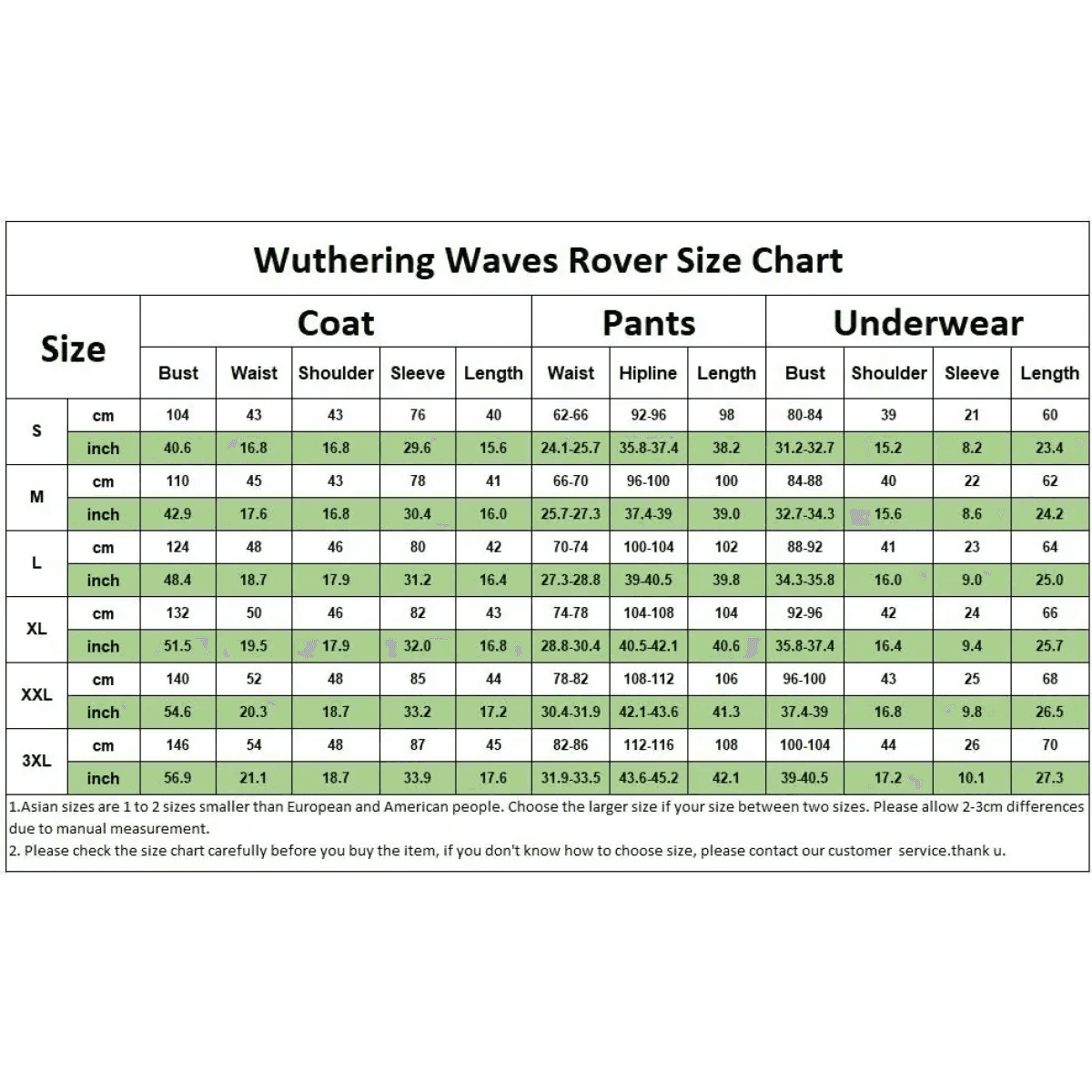 Wuthering Waves Rover Male Cosplay Costume – Full Set with Wig - S / Costume and wig