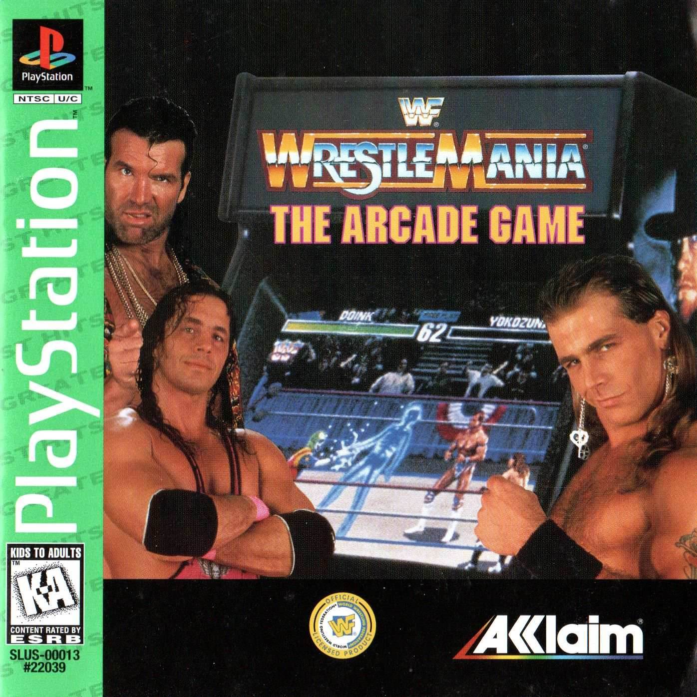 WWF Wrestlemania The Arcade Game (Greatest Hits) (Playstation) - Game Manual Only