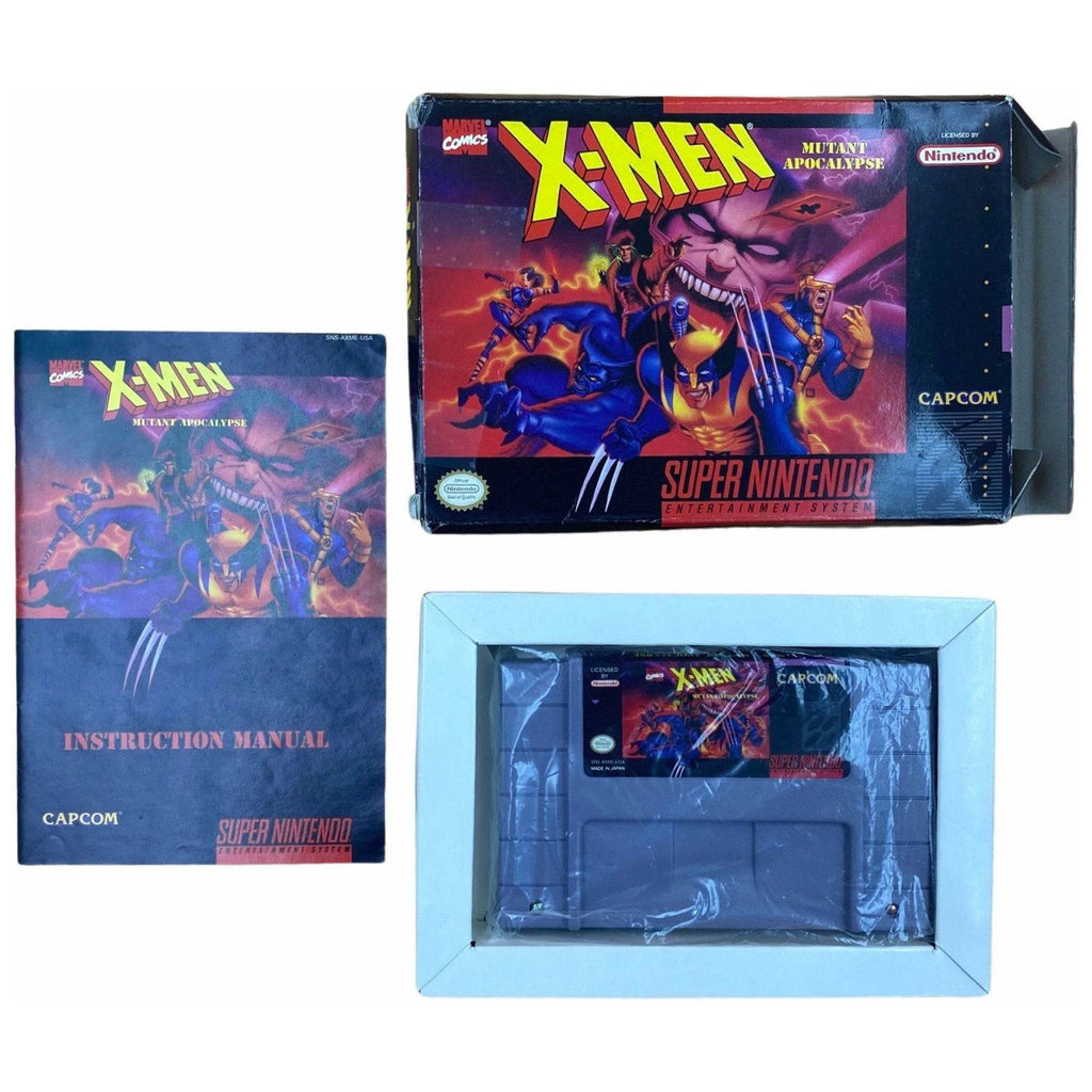 X-Men Mutant Apocalypse - Super Nintendo - Complete in Box