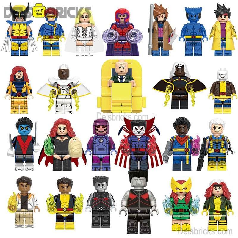 X-Men Super Set of 25 Lego Minifigures custom toys - 