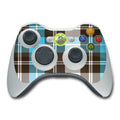 Turquoise Plaid - Microsoft Xbox 360 Controller Skin