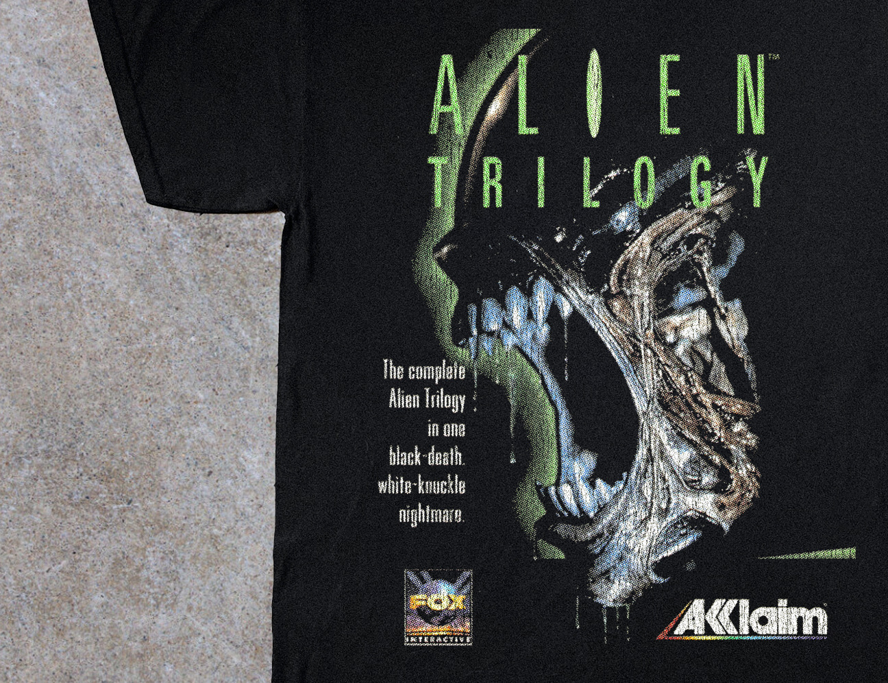 96 Alien Trilogy Ps1 Black T-Shirt