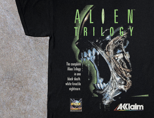 96 Alien Trilogy Ps1 Black T-Shirt