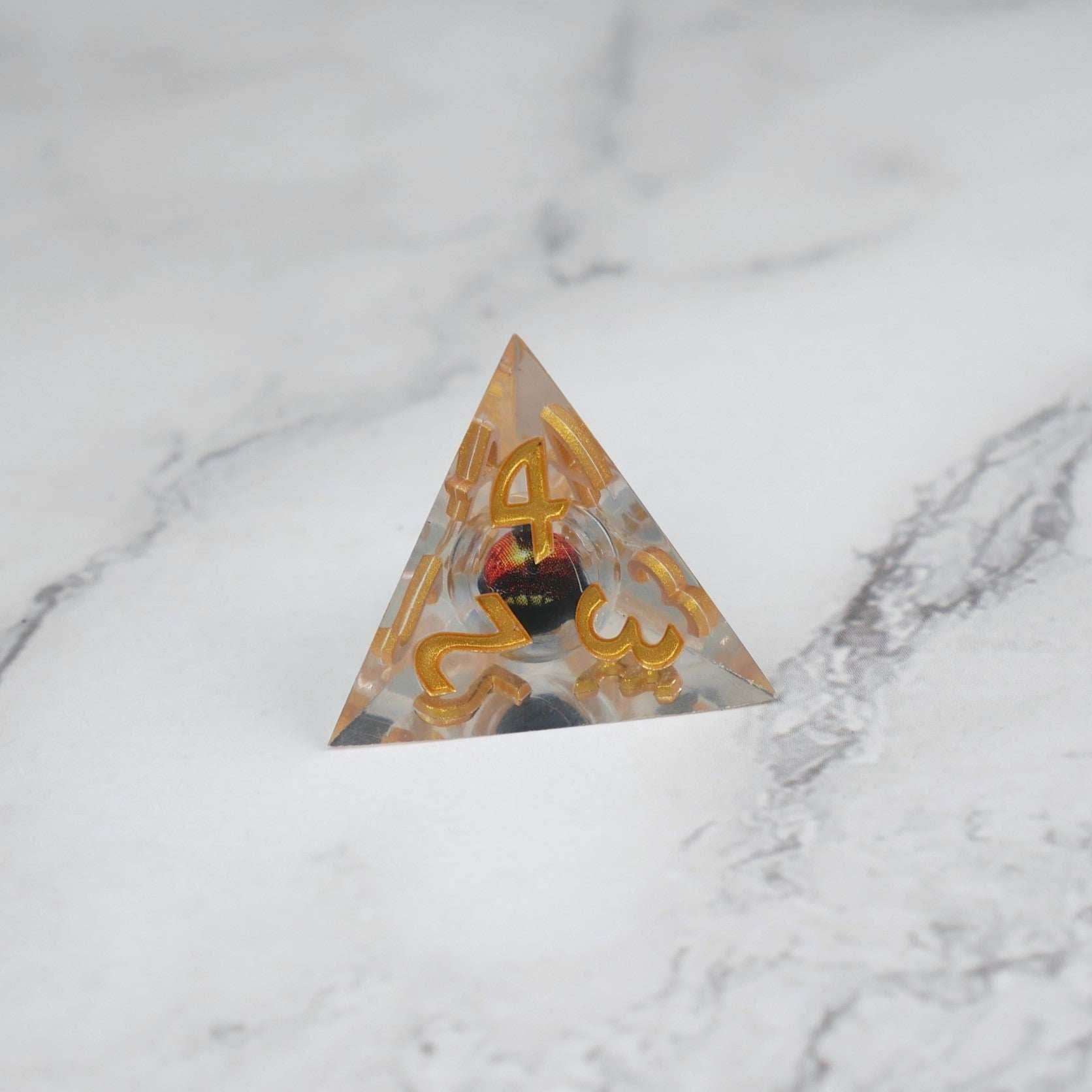 Xanathar's Eye | 7 Piece Moving Eye DnD Dice Set | Acrylic RPG Gaming Dice - 