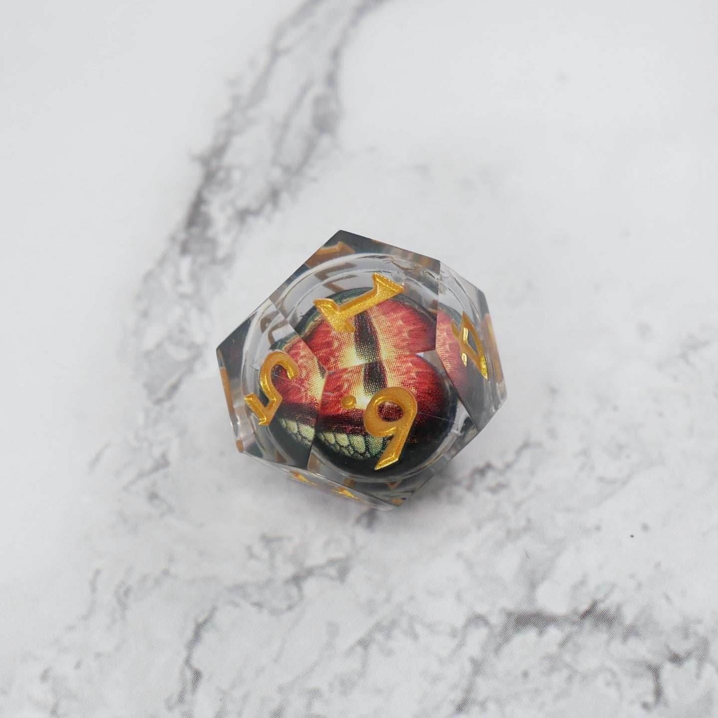 Xanathar's Eye | 7 Piece Moving Eye DnD Dice Set | Acrylic RPG Gaming Dice - 