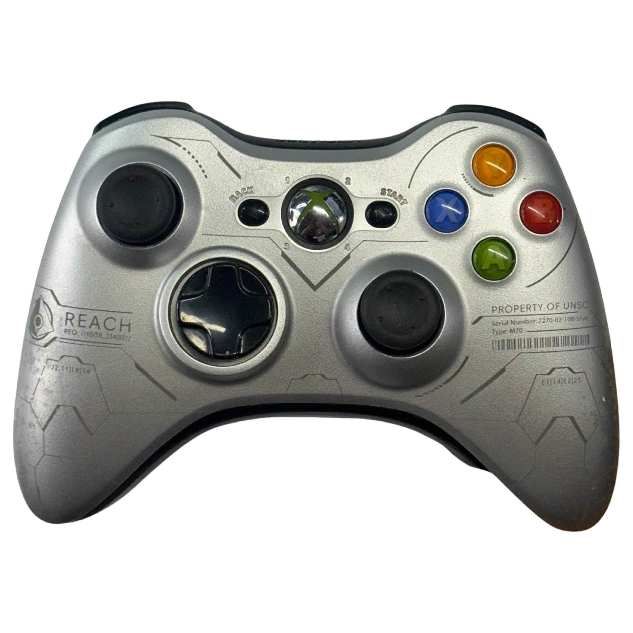 Xbox 360 Wireless Official-Controller - Xbox 360 - Halo Reach Edition (WORN)