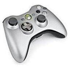 Xbox 360 Wireless Official-Controller - Xbox 360 - Silver with Transforming D Pad