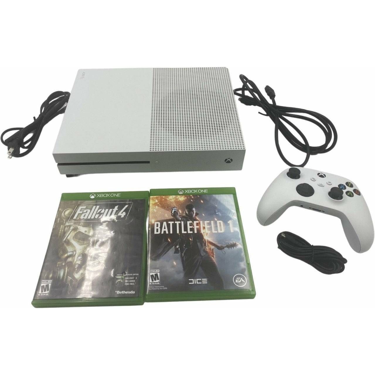 Xbox One S 500 GB White Console - Xbox One (2 - Game Bundle)