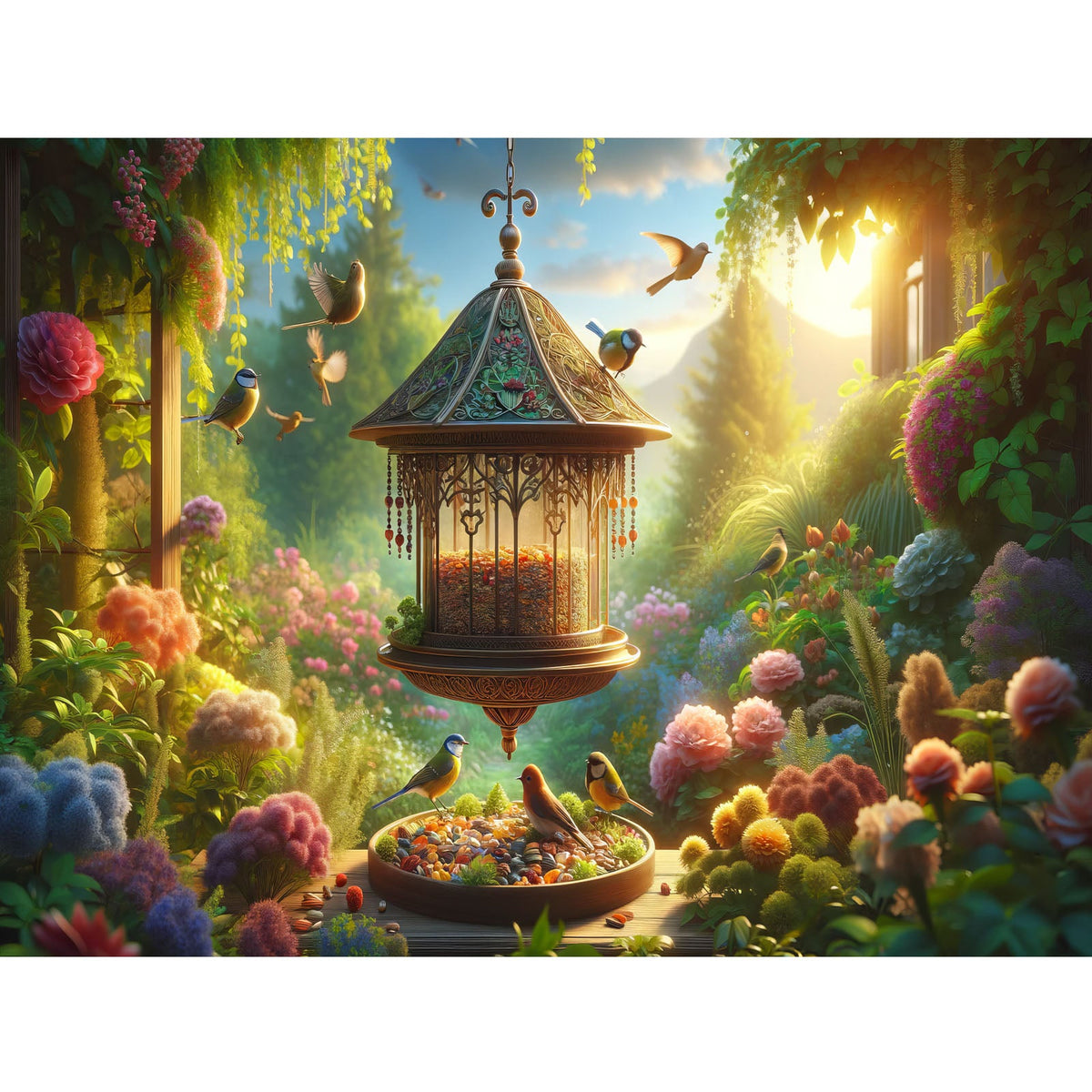 Ingooood Jigsaw Puzzle 1000 Pieces- Birdie's Paradise - Entertainment Toys for Adult Special Graduation or Birthday Gift Home Decor