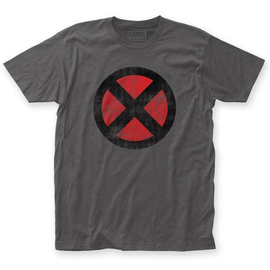 X-Men Distressed Logo Marvel Comics Adult T-Shirt - S