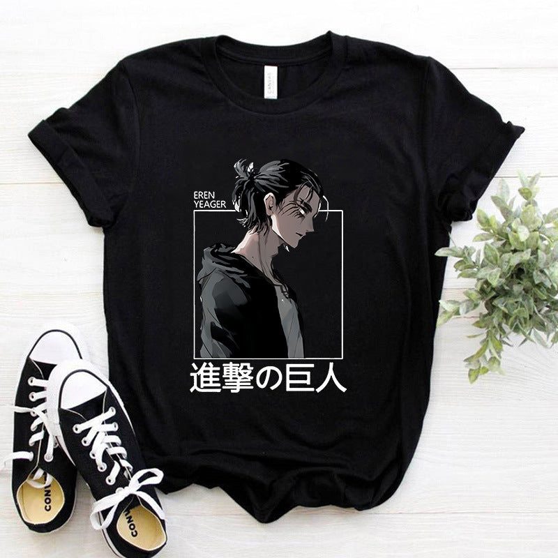 Y2k Japanese Anime Attack on Titan T Shirt