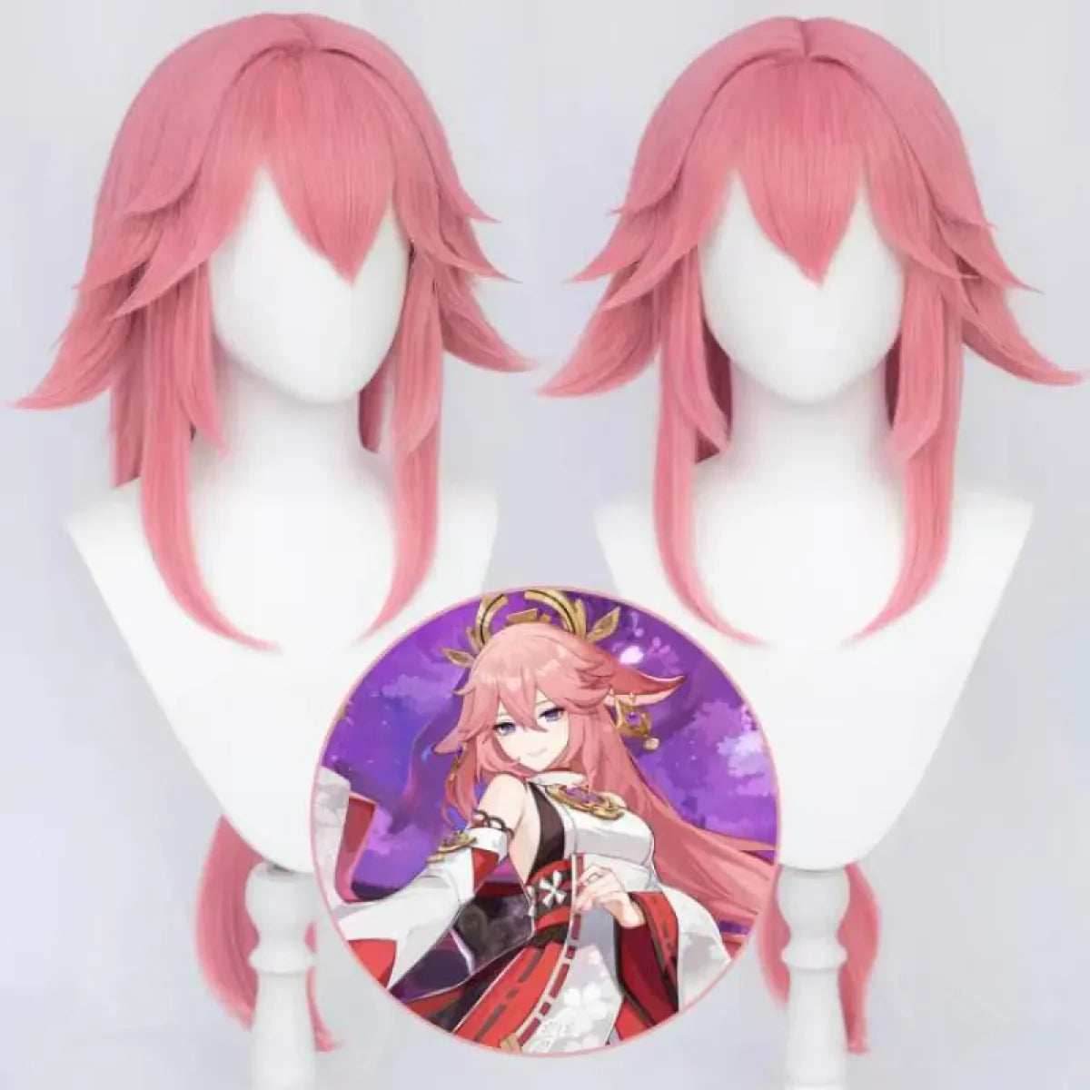 Yae Miko Cosplay Costume - Genshin Impact - Only Wig / XS