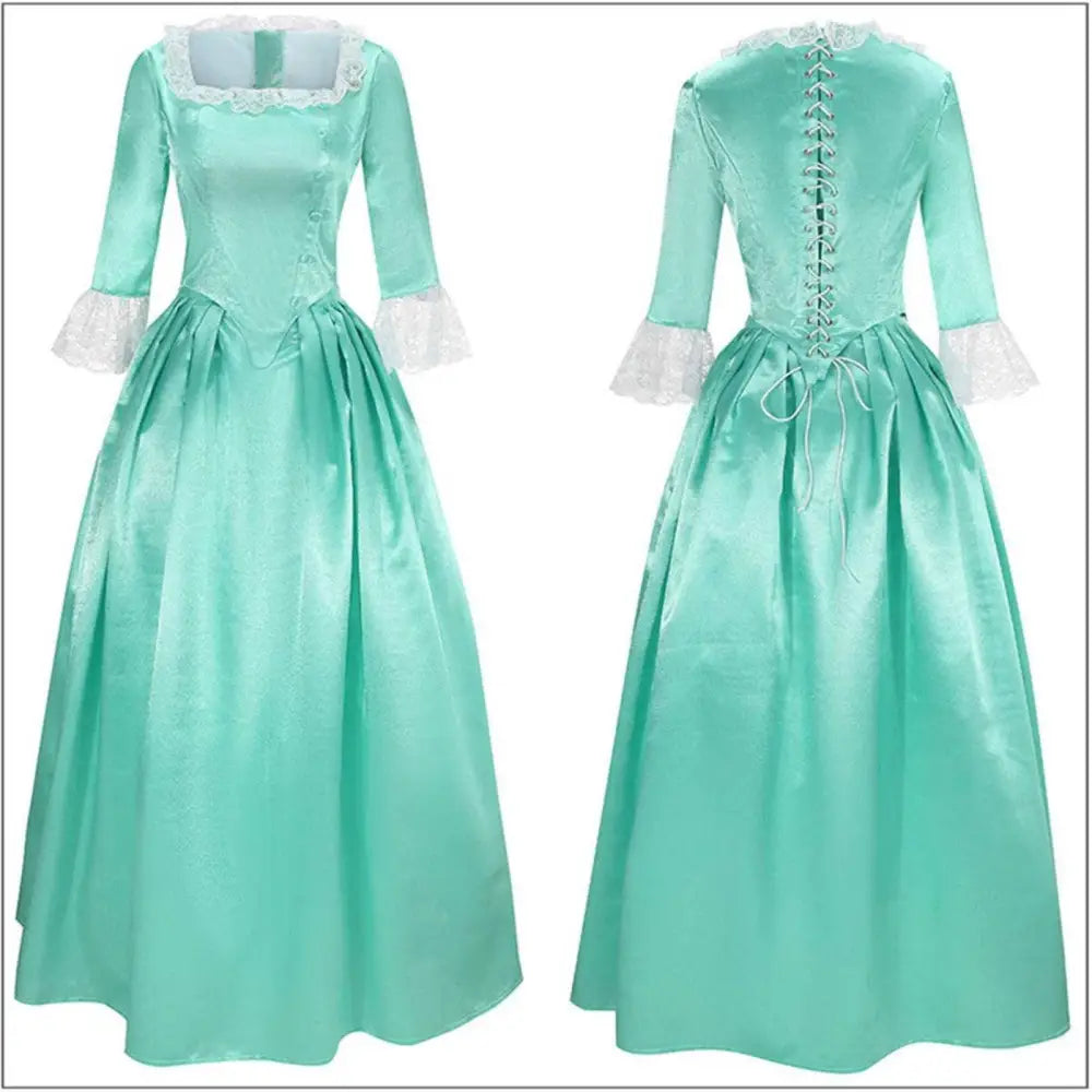 Yellow Victorian Palace Dress Stage Performance Costume