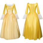 Yellow Victorian Palace Dress Stage Performance Costume