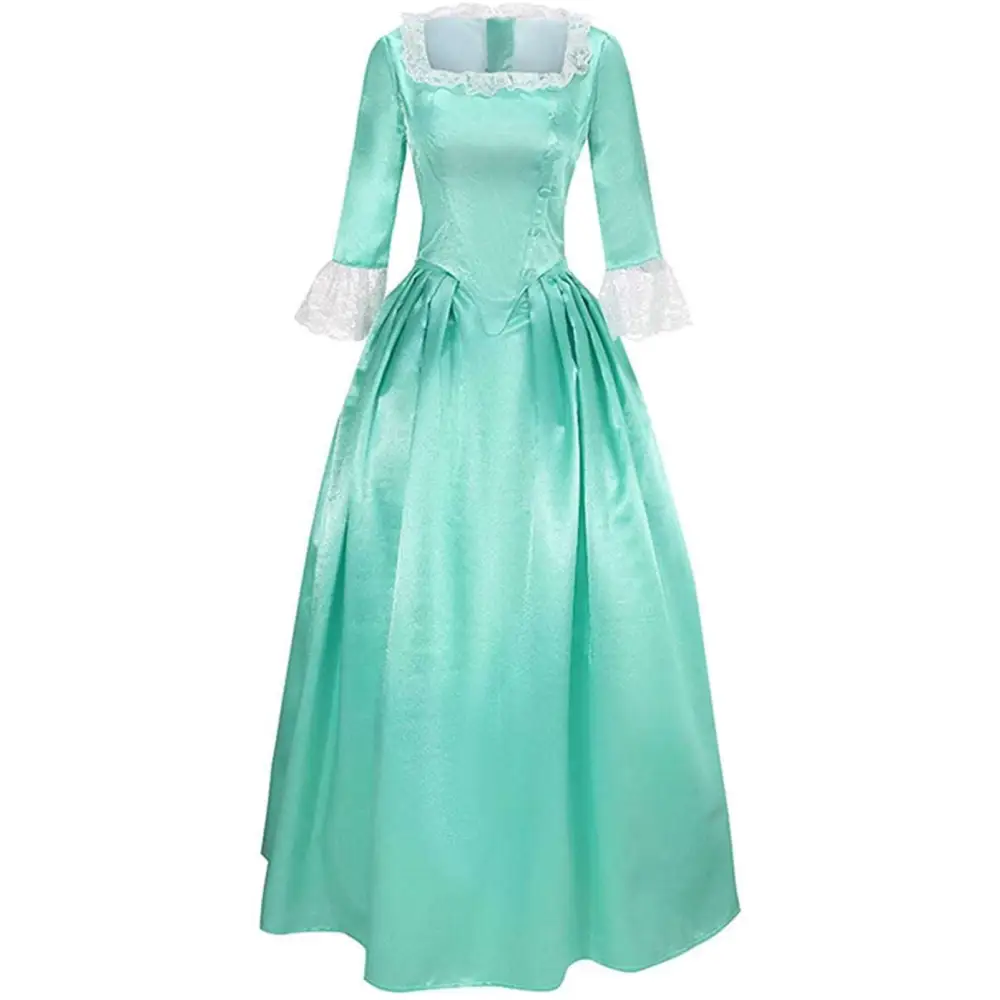 Yellow Victorian Palace Dress Stage Performance Costume