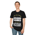 Yes All These Board Games Are Necessary T-shirt - Navy / S