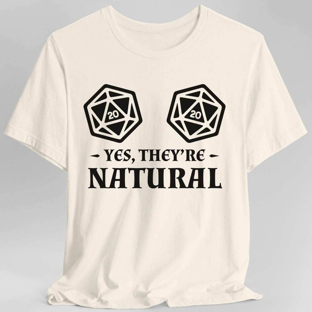 Yes They're Natural DnD Shirt - Natural / S