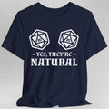 Yes They're Natural DnD Shirt - Navy / S