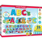 ABC's - Educational 4-Pack Jigsaw Puzzles