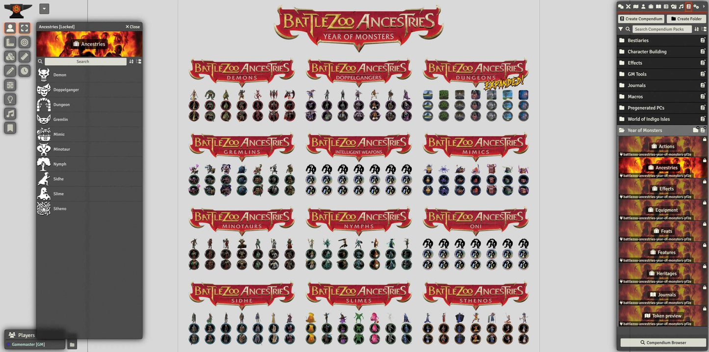 Battlezoo Ancestries: Classic Creatures PDF & Foundry VTT - Pathfinder 2nd Edition