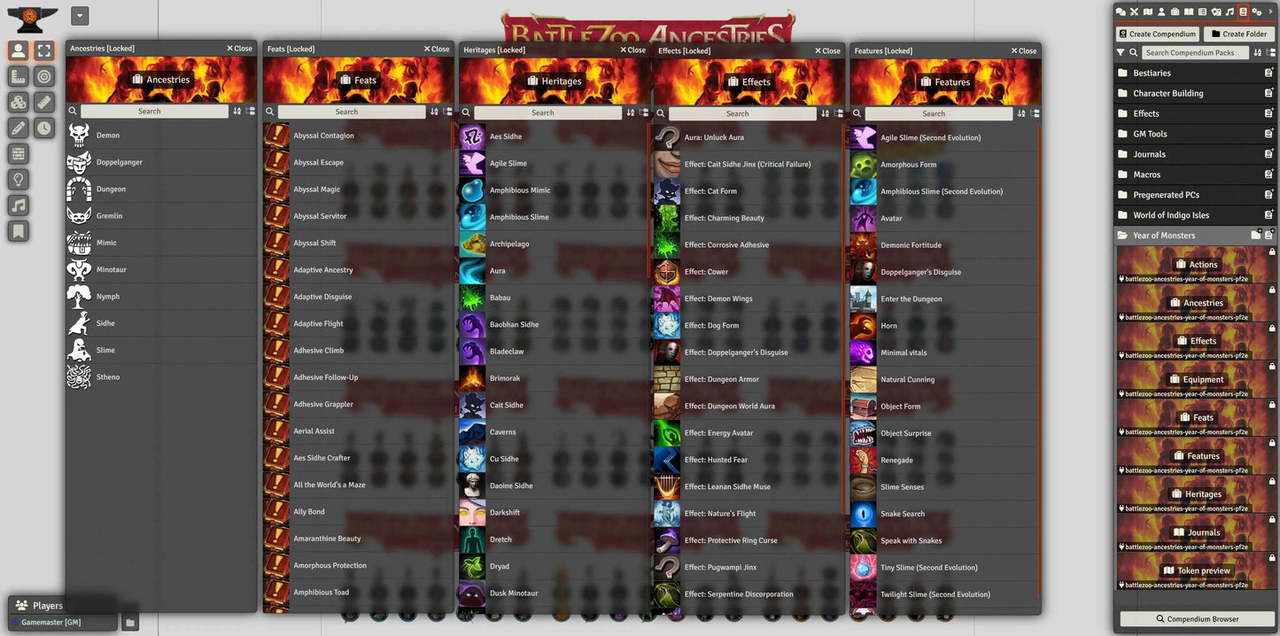 Battlezoo Ancestries: Classic Creatures PDF & Foundry VTT - Pathfinder 2nd Edition