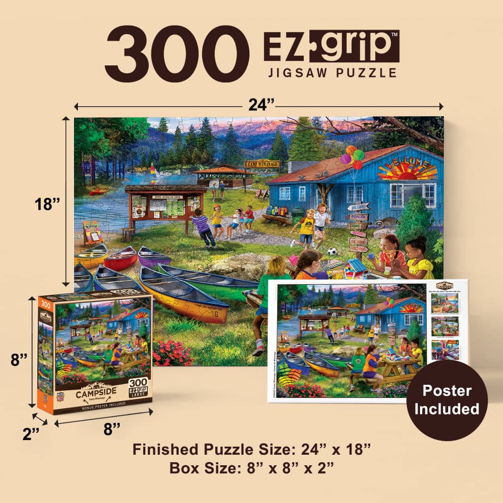 Campside - Camp Wiwanago 300 Piece EZ Grip Jigsaw Puzzle