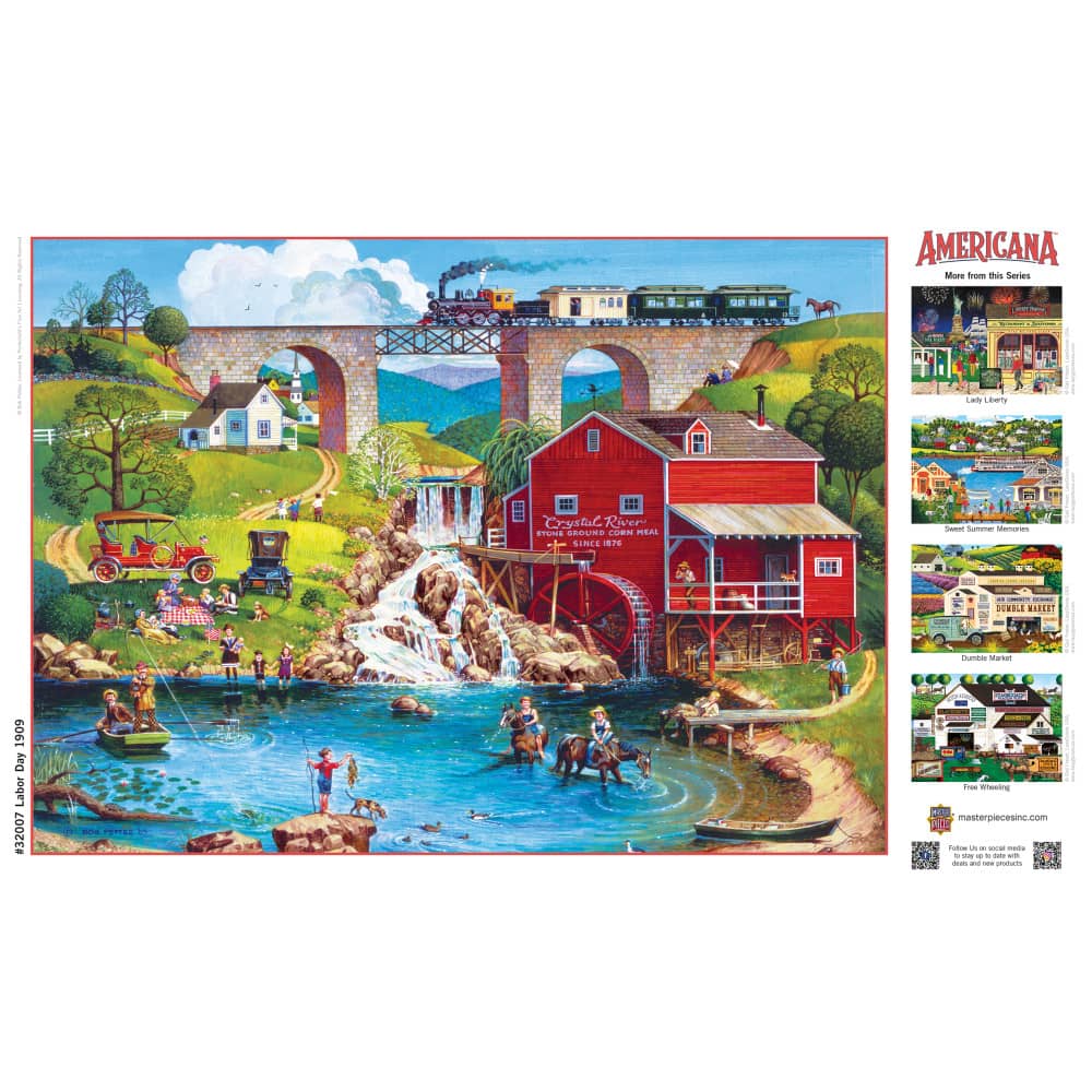 Americana - Labor Day 1909 500 Piece EZ Grip Jigsaw Puzzle