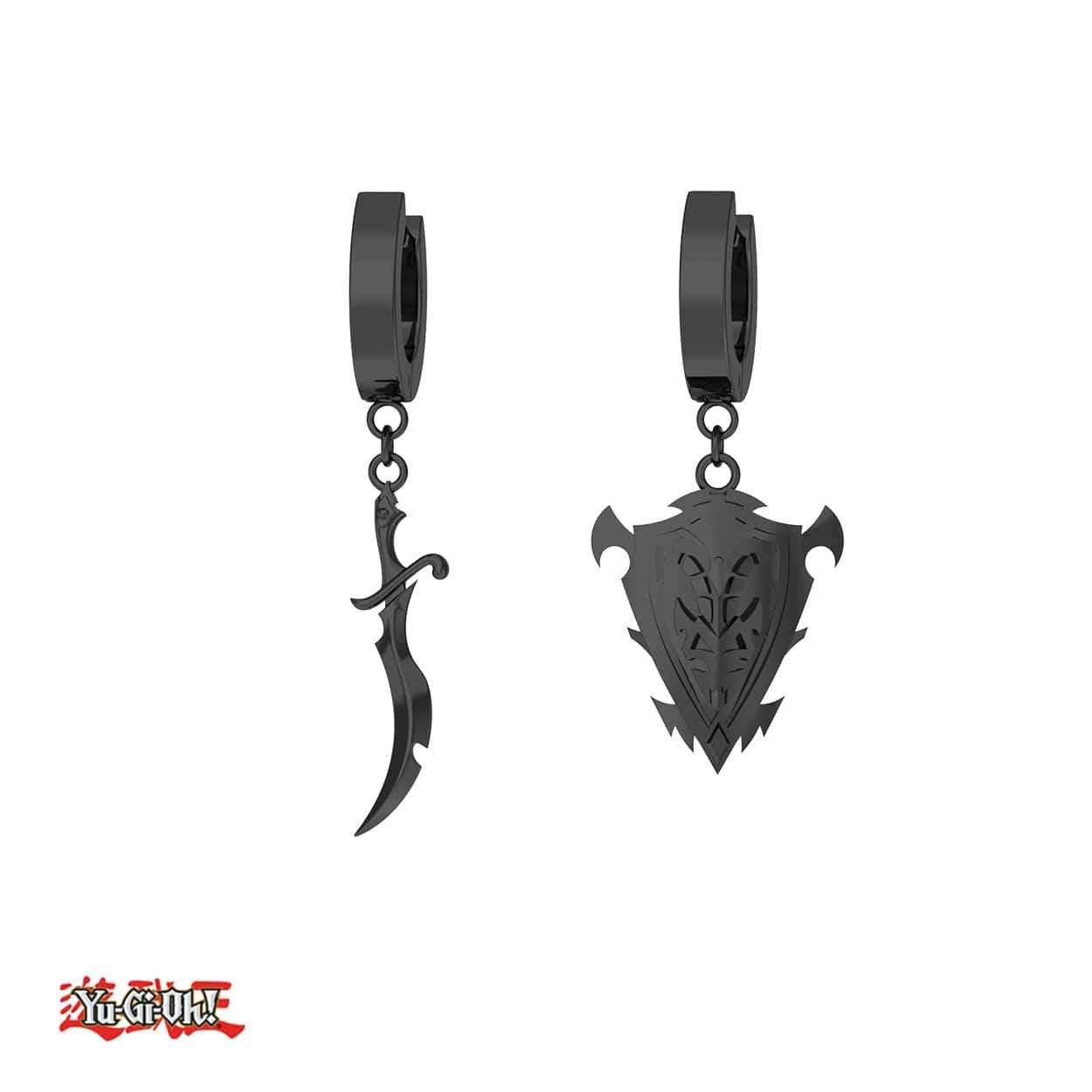 Yu-Gi-Oh!™ Black Luster Soldier Earrings - Black / Set