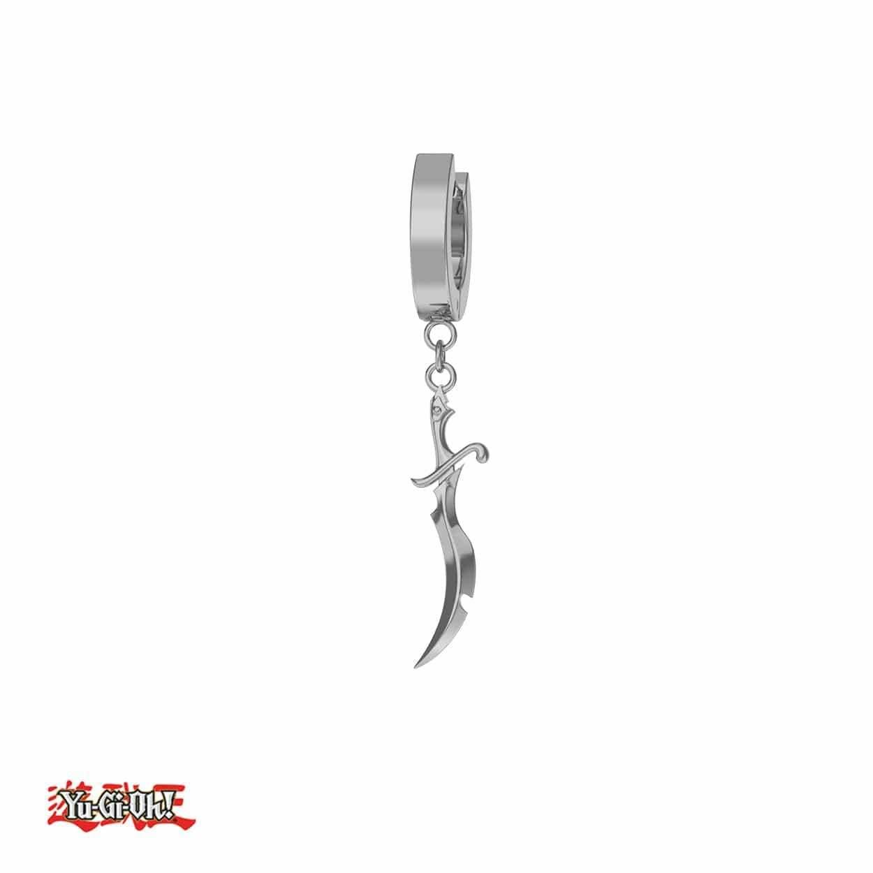 Yu-Gi-Oh!™ Black Luster Soldier Earrings - Chrome / Single Sword
