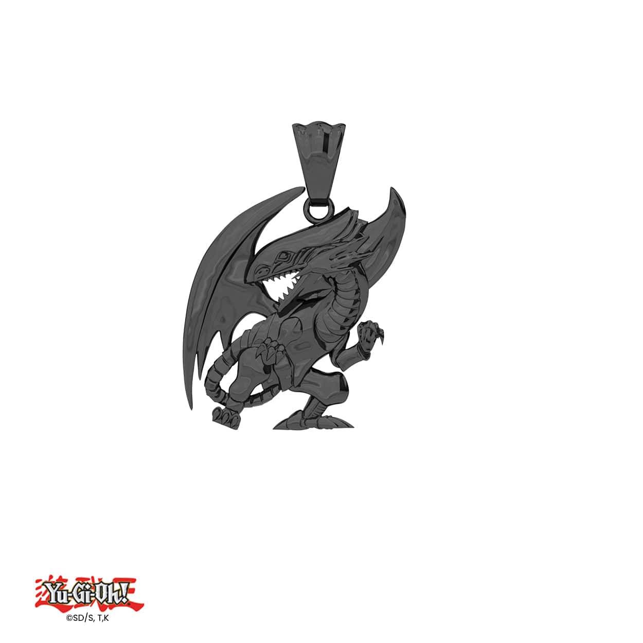 Yu-Gi-Oh!™ Blue Eyes White Dragon Necklace - Black
