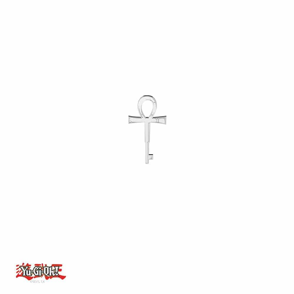 Yu-Gi-Oh!™ Millennium Key Stud Earrings - Chrome / Pair