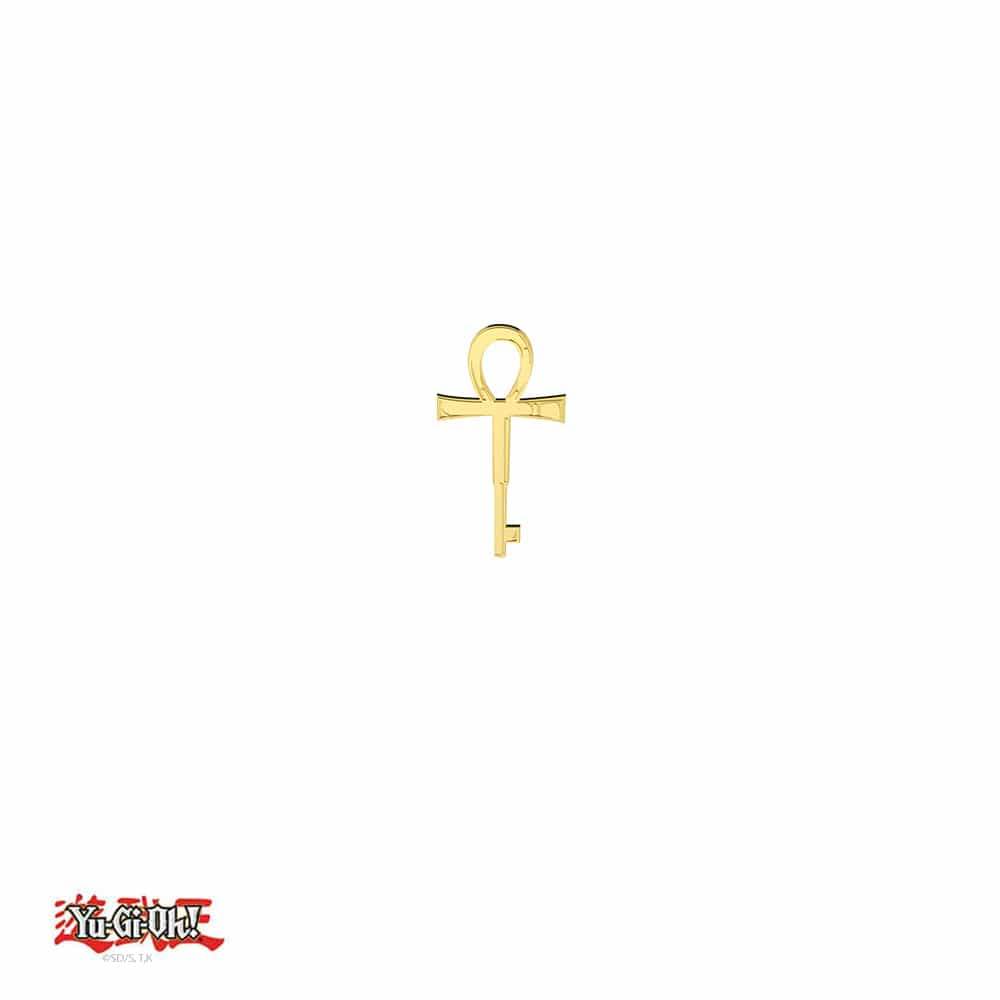 Yu-Gi-Oh!™ Millennium Key Stud Earrings - Chrome / Pair