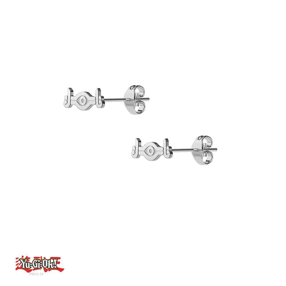 Yu-Gi-Oh!™ Millennium Necklace Stud Earrings - Chrome / Pair
