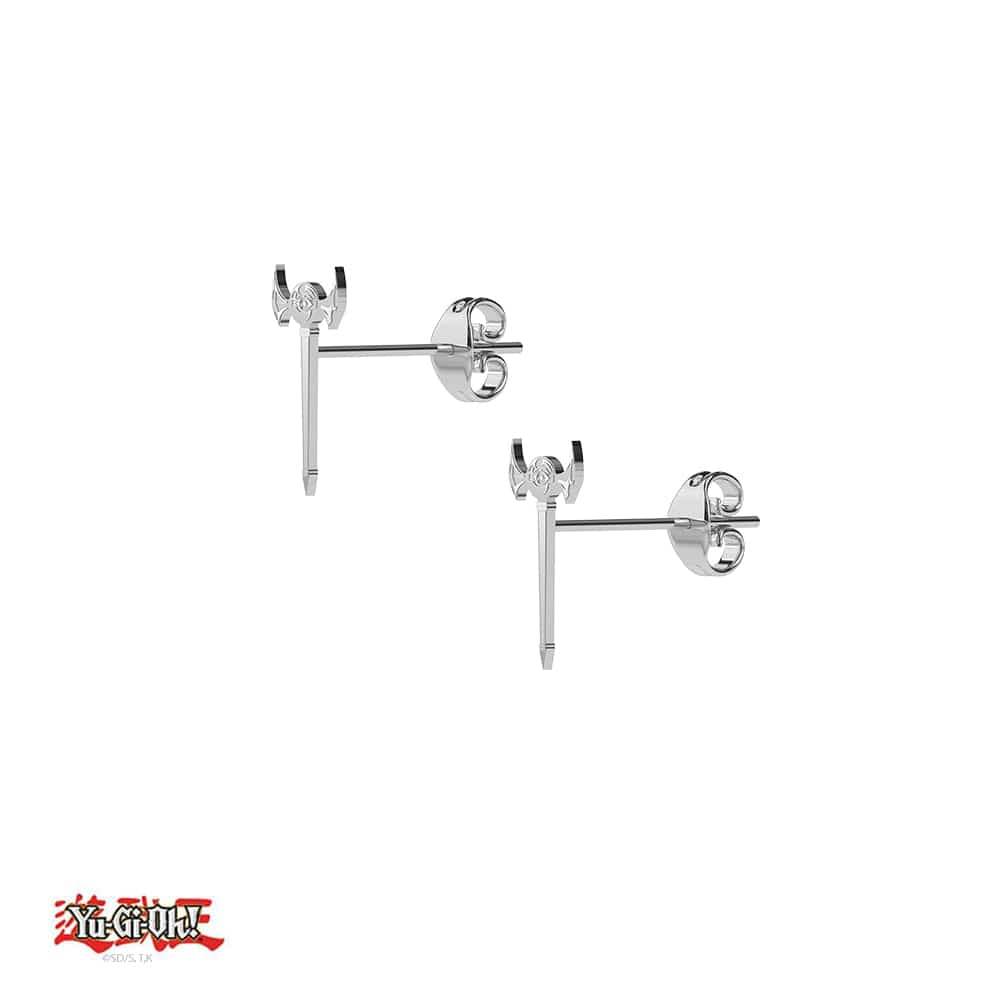Yu-Gi-Oh!™ Millennium Rod Stud Earrings - Chrome / Pair