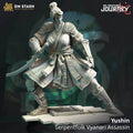 Yushin, Serpentfolk Vyanari Assassin (Female Yuan-ti Rogue) - 32mm Scale